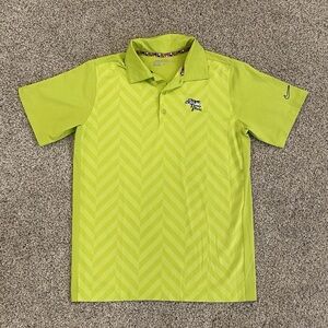 Nike Golf Dri Fit Polo T-Shirt Line Green Torrey Pines Embroidered